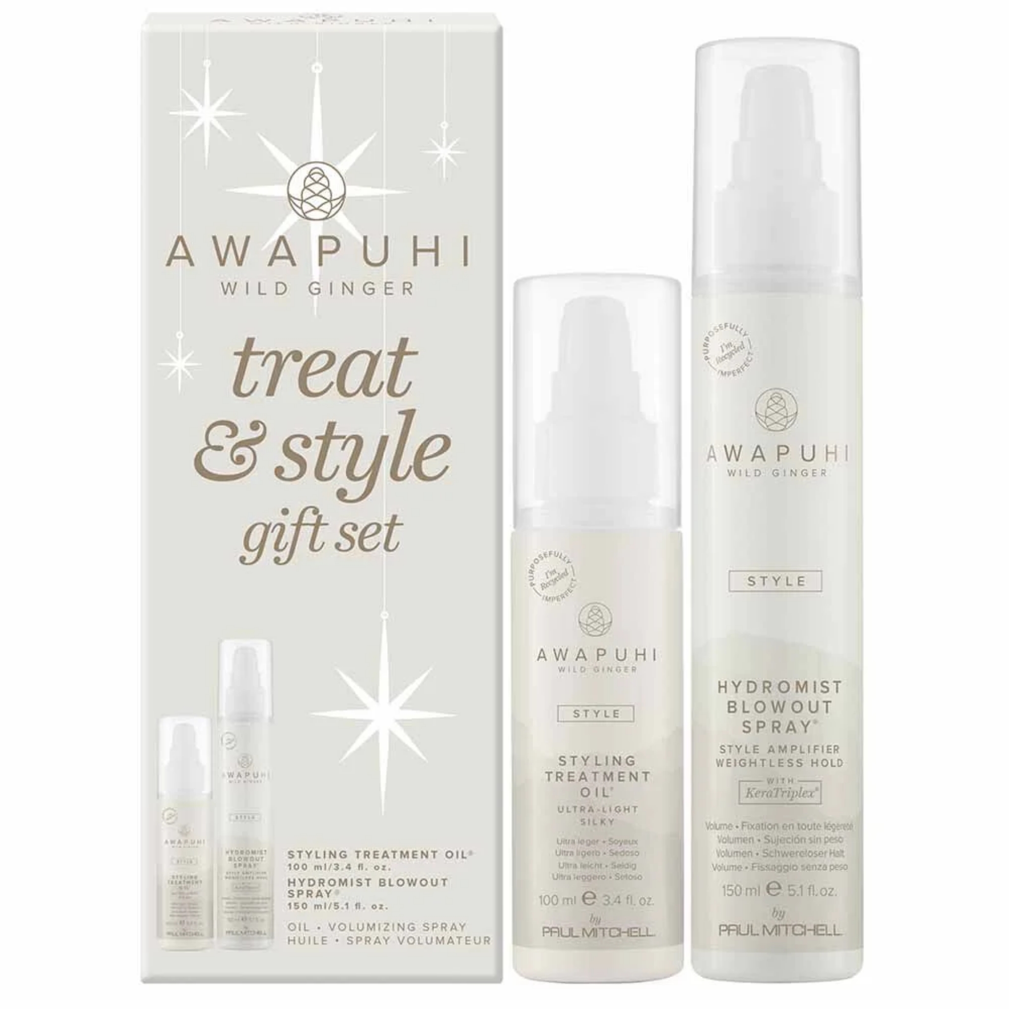 AWAPUHI WILD GINGER TREAT & STYLE GIFT SET